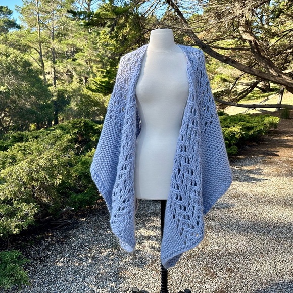 Handmade Knit Shawl - Picture 1 of 9